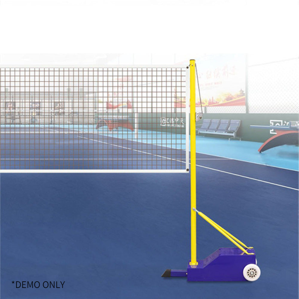 Sports Studio Portable Volleyball Badminton Net Stand with Durable Frame 4