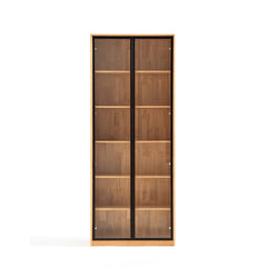 Linsay Ventus Bookshelf with Glass Door, Large