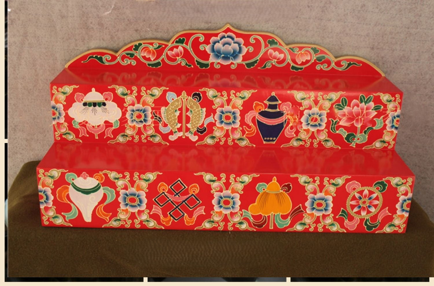 Painted Solid Wood Buddhist Shrine, Buddhist Cabinet Offering Table Chinese Modern Zongmi Offering Table, Shrine Shrine