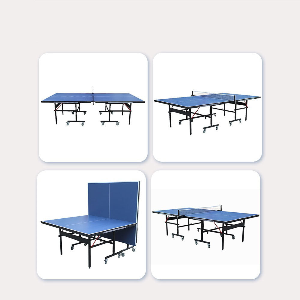 Sports Studio movable and foldable table tennis table, standard table tennis table for home indoor use