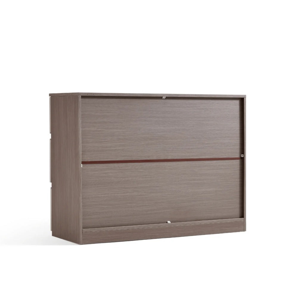 Linsay Rena Chest of 6 Drawers, Warm Wood & Grey