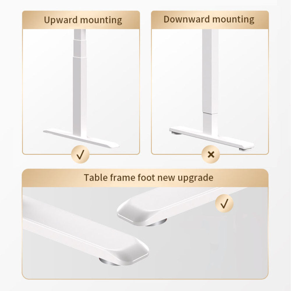 Homelements T724  120*60cm  Hand Standing Desk Height Adjust Table Upward Mounting