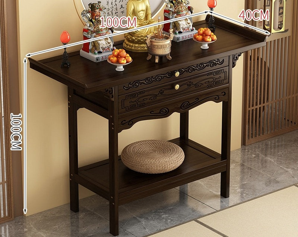 Buddhist niche new Chinese vertical cabinet offering table Buddhist platform household incense case  Guanyin Bodhisattva offering cabinet
