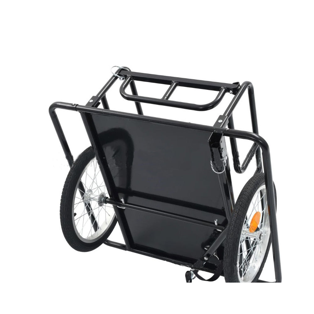 Sports studio Foldable Bike Cargo Towing Cart, 50kg Max Load