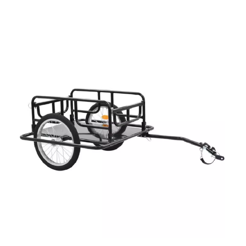 Sports studio Foldable Bike Cargo Towing Cart, 50kg Max Load