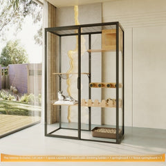 Pet Cabinet Oversized Cat Cage Home Acrylic Plate Panoramic Cat Villa Large Space Cat House Luxury Cat Room