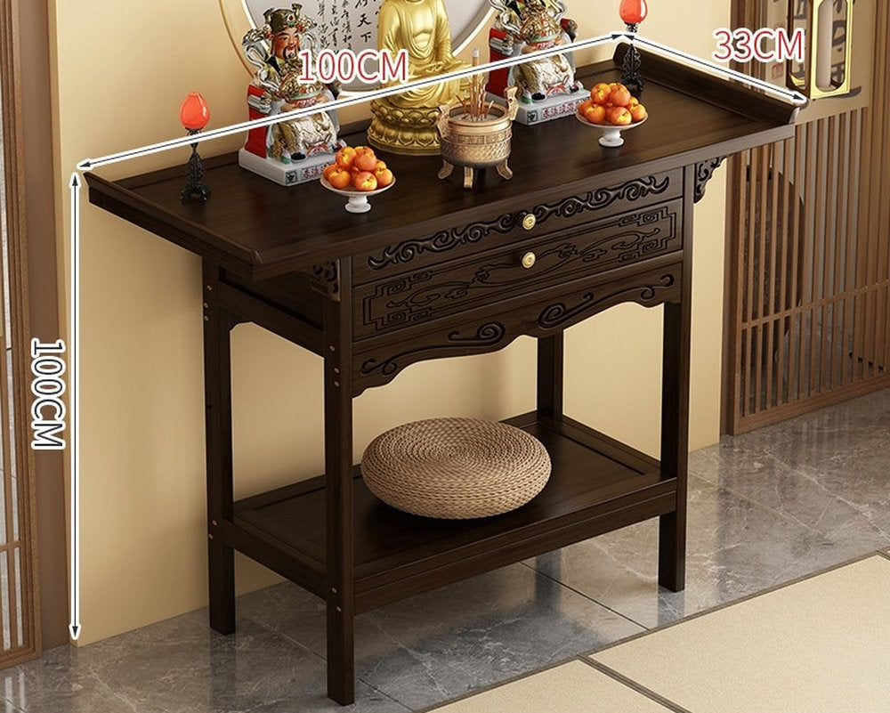 Buddhist niche new Chinese vertical cabinet offering table Buddhist platform household incense case  Guanyin Bodhisattva offering cabinet