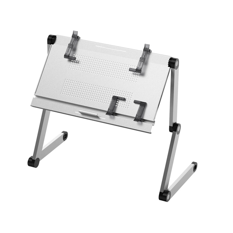 OMAX Bed Computer Desk - Lying Down Computer Workstation for Laptops, Foldable Stand, Perfect for Reading in Bed