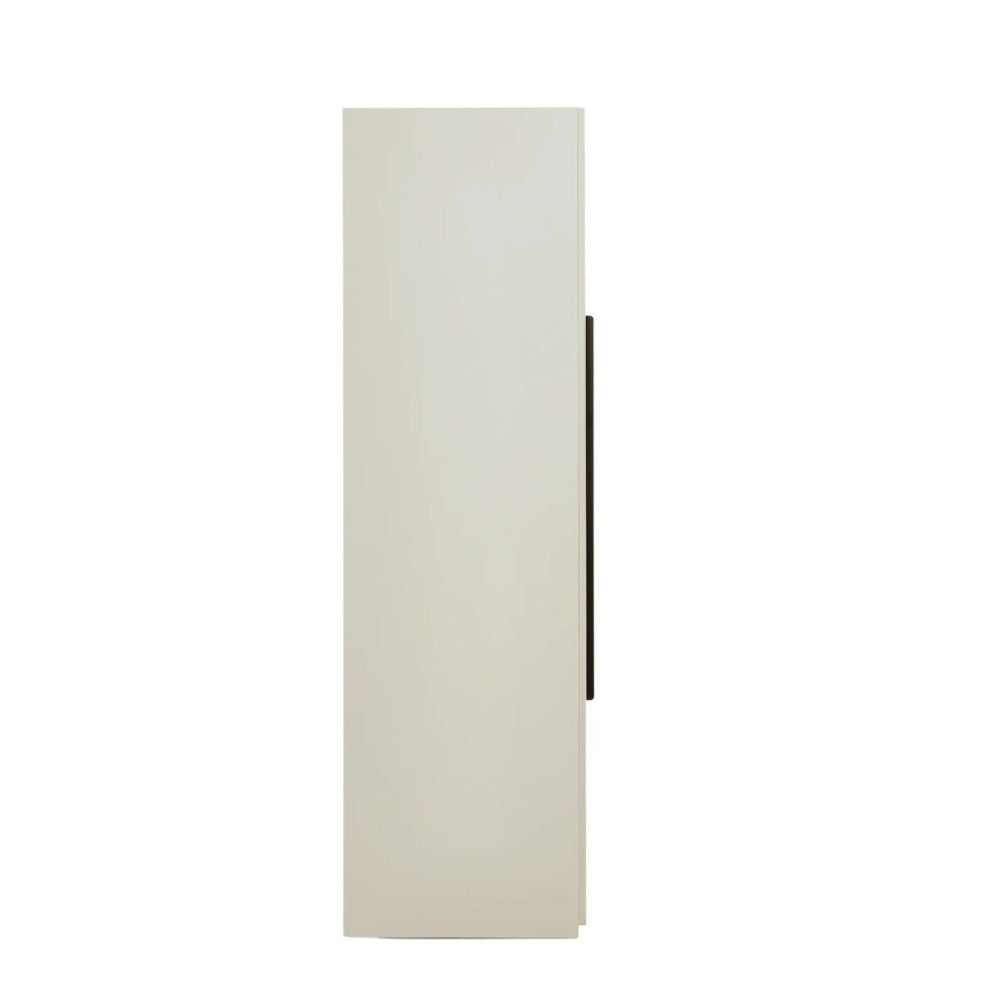 Linsay Stele 2-Door Wardrobe with Double Level Hanging