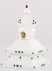 Bodhi Tower Copper Alloy White Bodhi Tower Furniture Ornament
