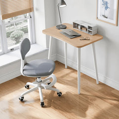 Linsay Hygge Office Chair with Foot Rest, Grey