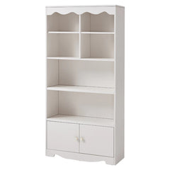 Linsay Renley Bookshelf with Storage Cabinet, White