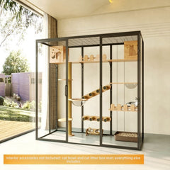 Pet Cabinet Oversized Cat Cage Home Acrylic Plate Panoramic Cat Villa Large Space Cat House Luxury Cat Room