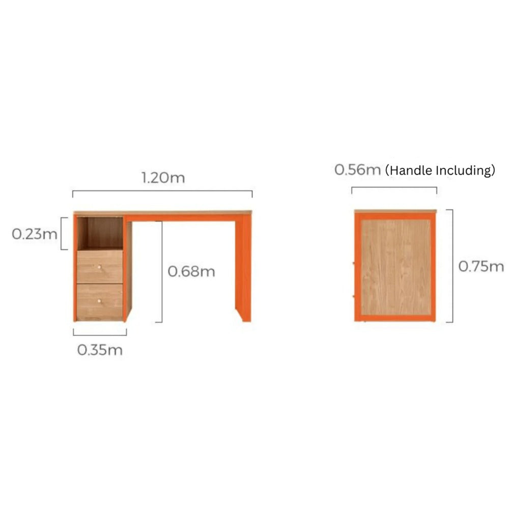 Linsay Reflect Kids Study Desk Dimensions