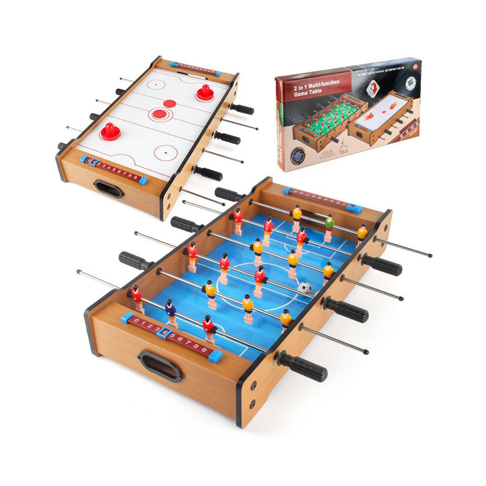 Sports Studio 2 in 1 Multifunctional Game Table Table Football Soccer Table Air Hockey Indoor Sports Entertainment Family Party