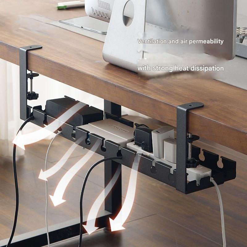 No Punching Under The Table, Cable Manager, Desktop Wiring Artifact, Power Cord Rack Slot, Line Finishing Box, Wire Socket Storage