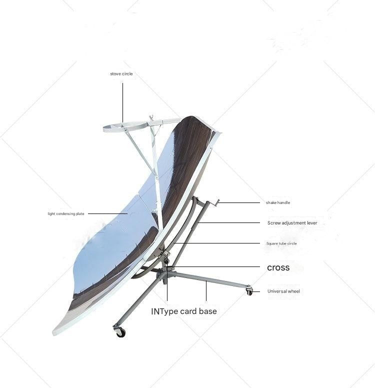 1.35M Square Solar Cooker Portable Solar Cooker Outdoor Picnic Barbecue Stove
