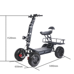 Sport Studio 15 Inches Foldable Outdoor Multifunction Country Crossing E-scooter with Dual 1500W Motors