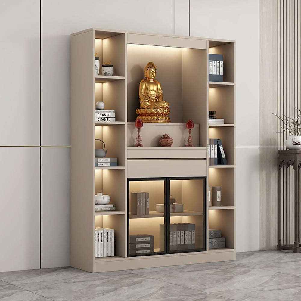 Modern Chinese Altar Cabinet | Luxury Buddha Shrine for Home