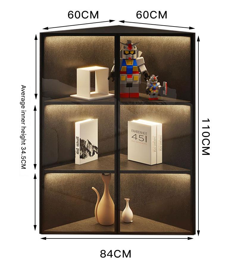 Simple Light Luxury Corner Cabinet Corner Triangle Right Angle Corner Corner Rack Living Room Bedroom Storage Floor Against The Wall