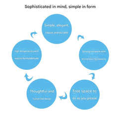 Elevated Upper and Lower Beds Small Apartment Pavilion Bed Saving Space Carbon Steel Shelf High and Low Double Simple and Modern