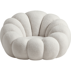 Linsay Lotus Boucle Armchair, Marshmallow