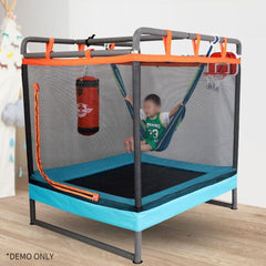 Sports Studio 1.2M Children's Indoor Home Baby Kid Bouncing Trampoline with Protective Net Family Swing Trampoline