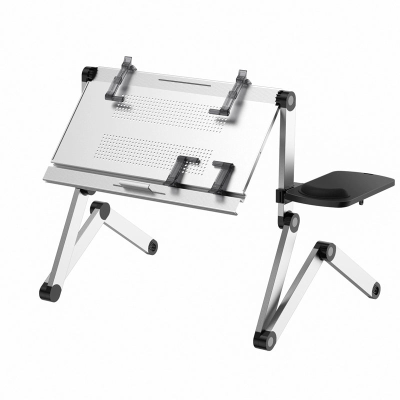 OMAX Bed Computer Desk - Lying Down Computer Workstation for Laptops, Foldable Stand, Perfect for Reading in Bed