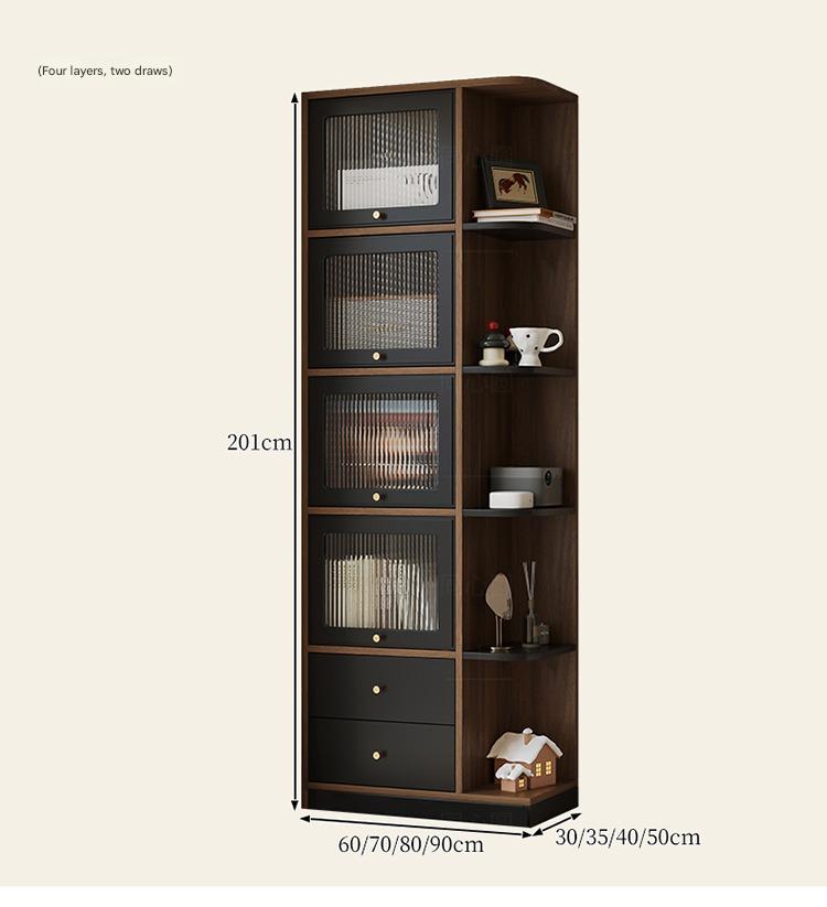 Bay Window Storage Cabinet with Drawers – Multi-Purpose Bedroom, Balcony & Living Room Organizer