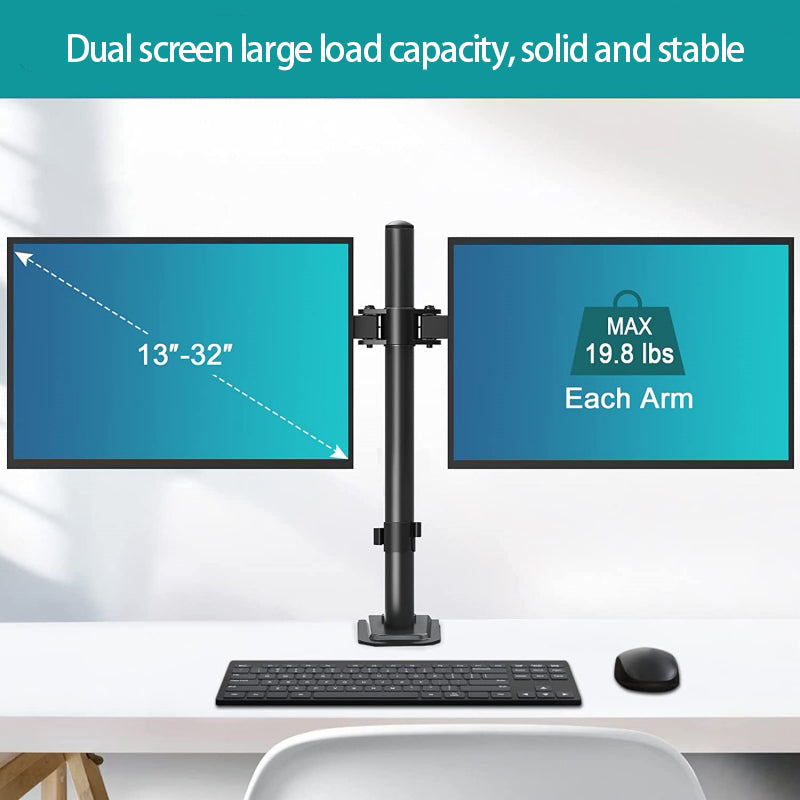 Homelements Dual Monitor Stand Arm Bracket  Black-SY-MA02