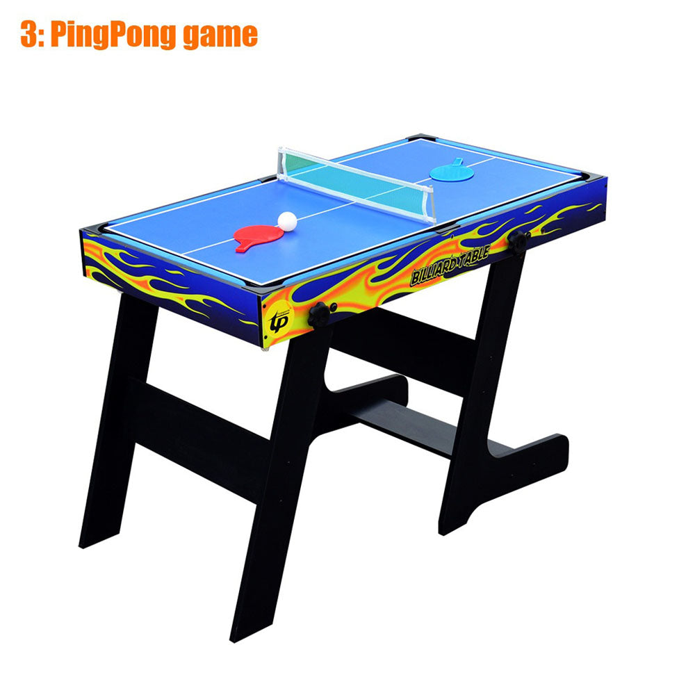 Sports Studio 5 in 1 Multifunctional Folding Pool Table Children's Home Standing Football Table Table Tennis Bowling Fox Ball