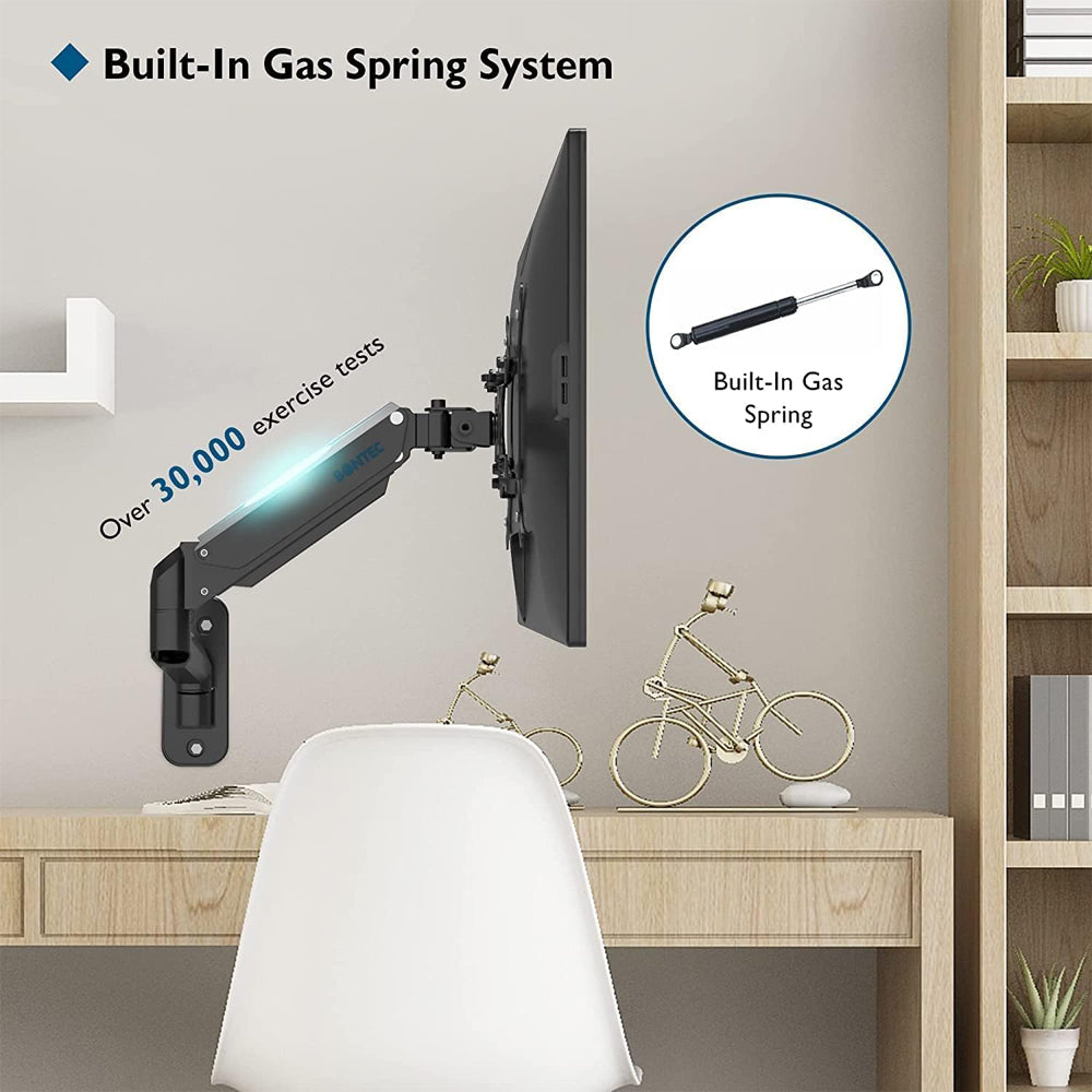 Homelements Single Table Gas Spring Desk Stand and Monitor Arm with Single Steel Monitor Mount SY-MA05