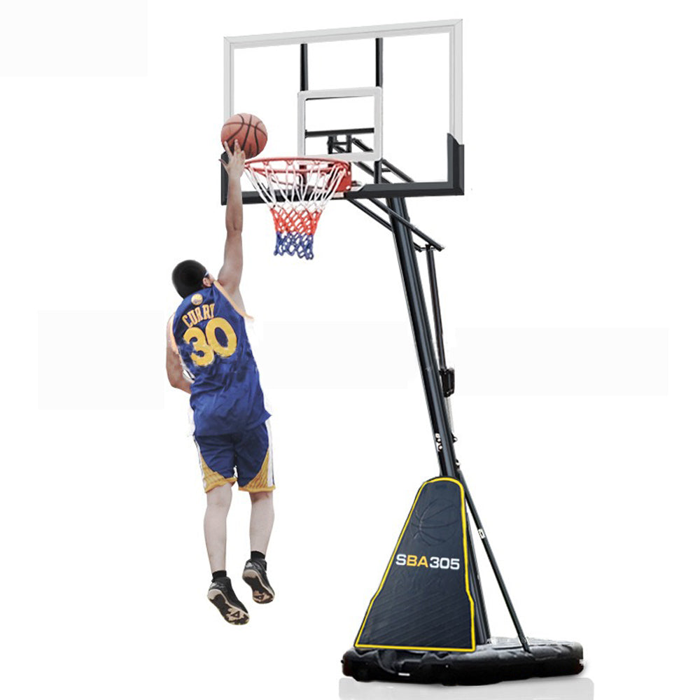 Sports Studio 2.4m to 3.05m Outdoor Home Adjustable Height Removable Portable Basketball Stand SBA305-024