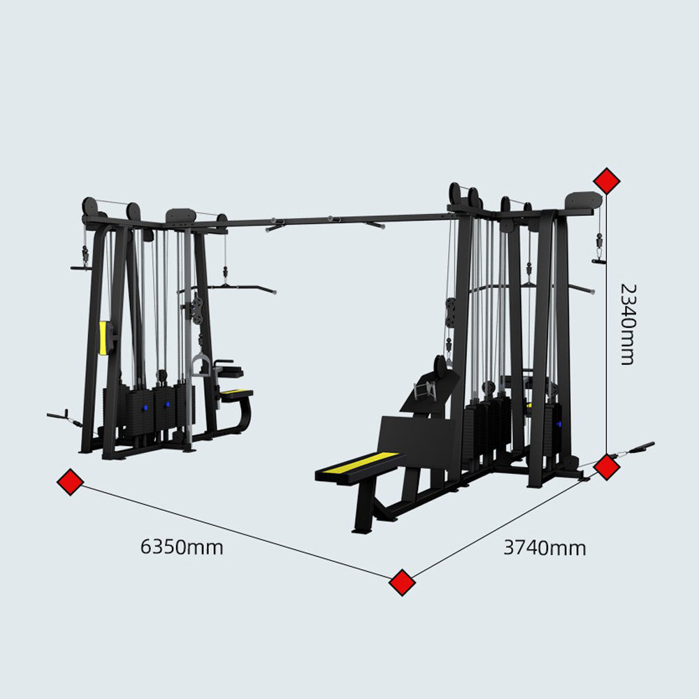 Sports Studio   Eight people station comprehensive training equipment multifunctional fitness equipment