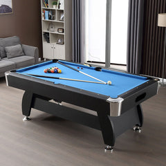 Sports Studio Indoor Automatic Pool Table Home Sports Folding Pool Table (7 ft)-blue