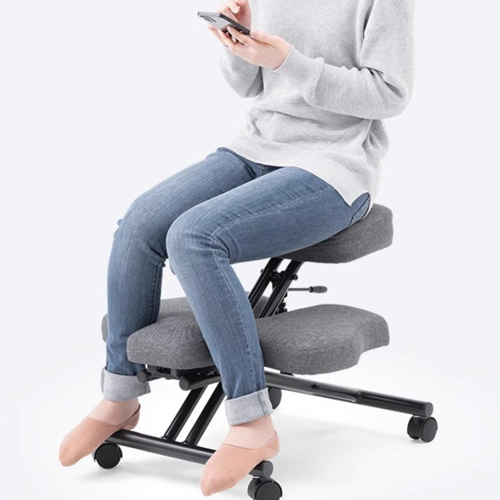 Homelements Japan SANWA Mountain Industry Computer Chair Kneeling Chair Correction Sitting Chair Horse Riding Chair Home Cross-legged Chair Monkey Stool Sitting