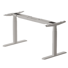 Homelements T423D Dual Motors Electric Motorised Standing Desk Height Adjust Table Stand(without desk top) Upward Mounting Black/White/Grey(including Small Cable Slot for Power Adapter)