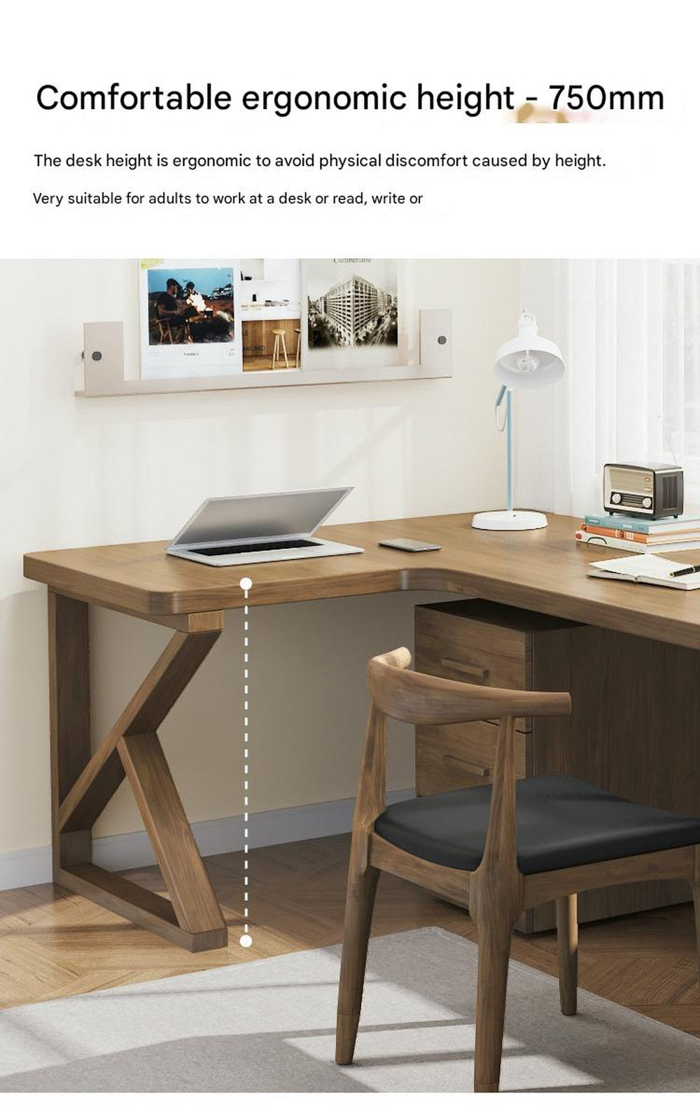 All Solid Wood Computer Desktop Table Corner Desk Writing Desk Bedroom Workbench Study Table