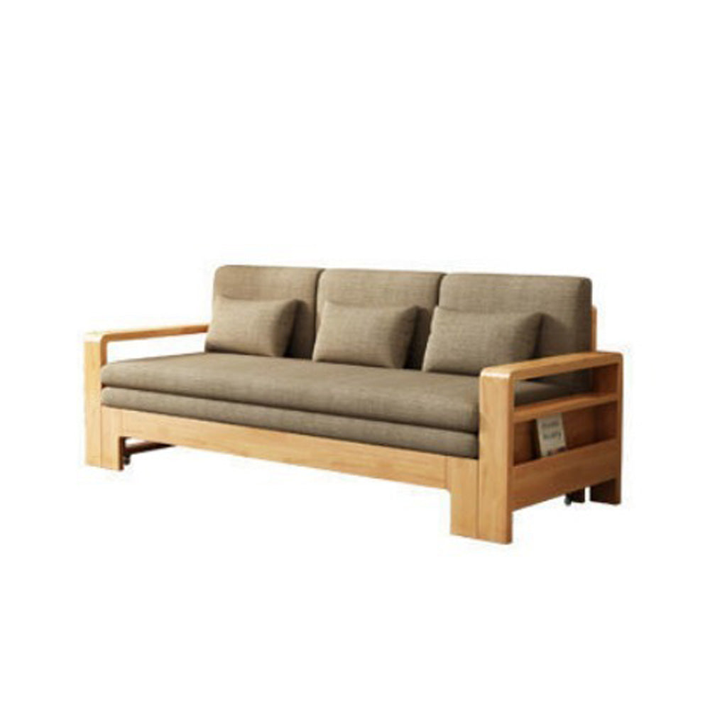 Homelements Folding Sofa Bed Modern Multifunctional Retractable Living Room Storage Removable and Washable Simple Pull-out Solid Wood Sofa Pull-out Bed  All Solid Wood Folding Dual Purpose Simple Modern Multi-functional Sofa Living Room Storage Sofa