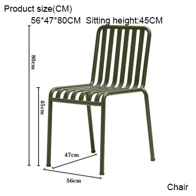 Homelements  Outdoor eisure simple wrought Iron Table and Chair Combination/Internet Celebrity restaurant B&B home balcony Table and Chair/courtyard Outdoor Dining Table