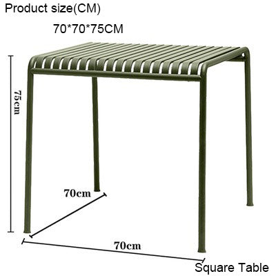 Homelements  Outdoor eisure simple wrought Iron Table and Chair Combination/Internet Celebrity restaurant B&B home balcony Table and Chair/courtyard Outdoor Dining Table