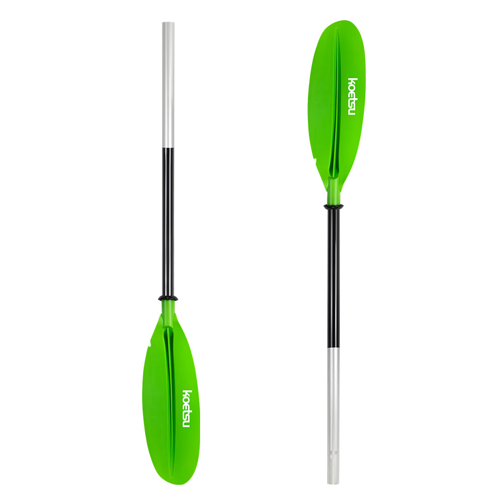 Sports studio Kayak paddle with high-strength aluminum alloy shaft and blade, material is aluminum alloy + nylon