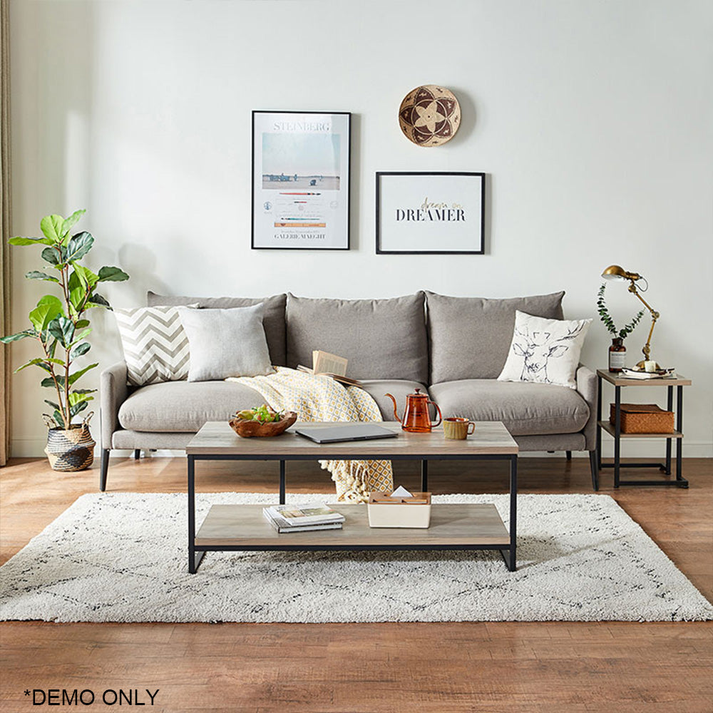 Linsay Living Room Bedroom Coffee Table Cement Ash