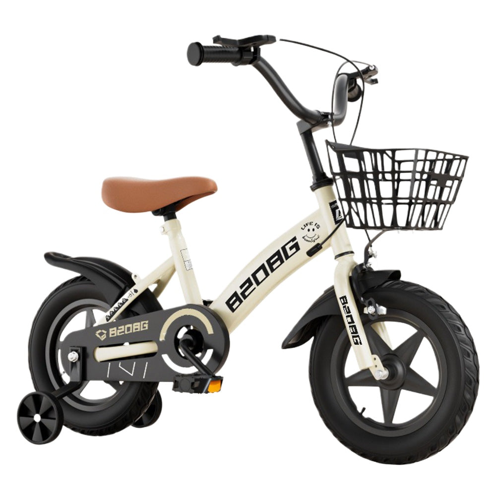 DreamyNest High Carbon Steel Frame Bicycle Kids Recreation Bicycle – Khaki