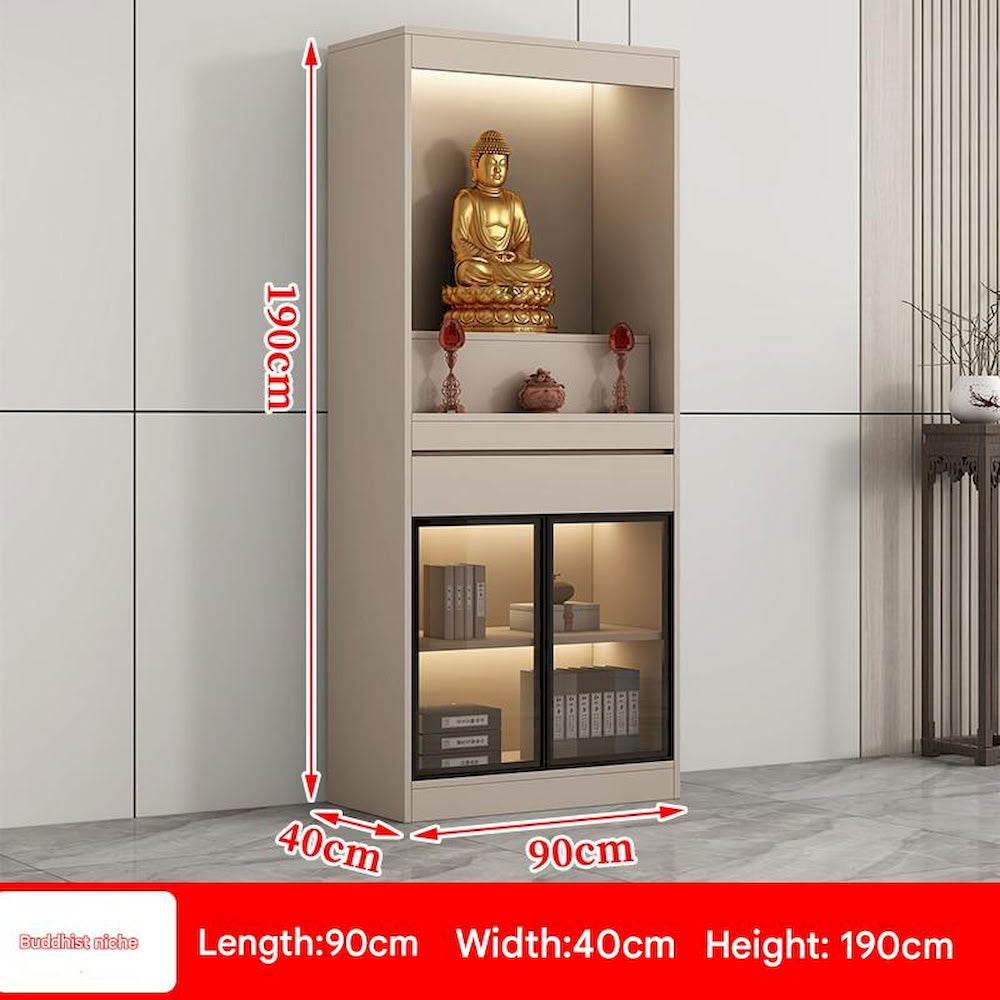 Modern Chinese Altar Cabinet | Luxury Buddha Shrine for Home