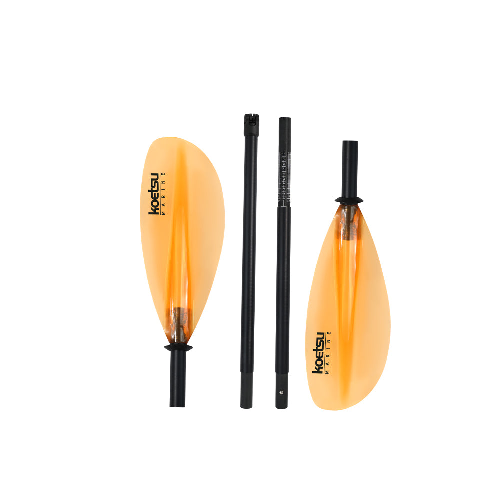 Sports studio  Orange PC four-section glass brazed kayak paddle