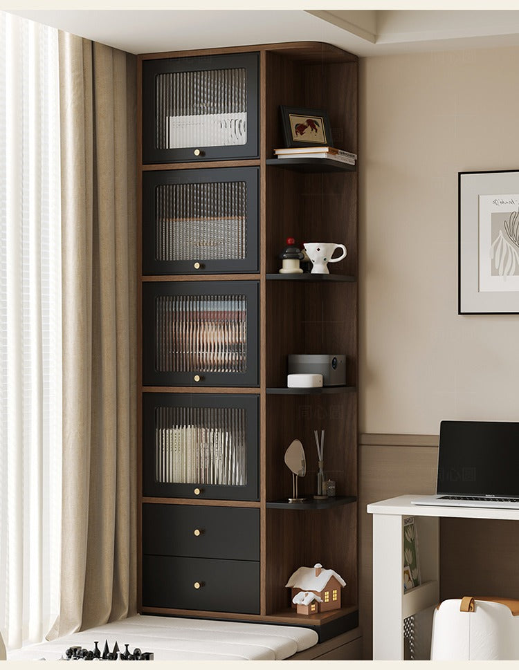 Bay Window Storage Cabinet with Drawers – Multi-Purpose Bedroom, Balcony & Living Room Organizer