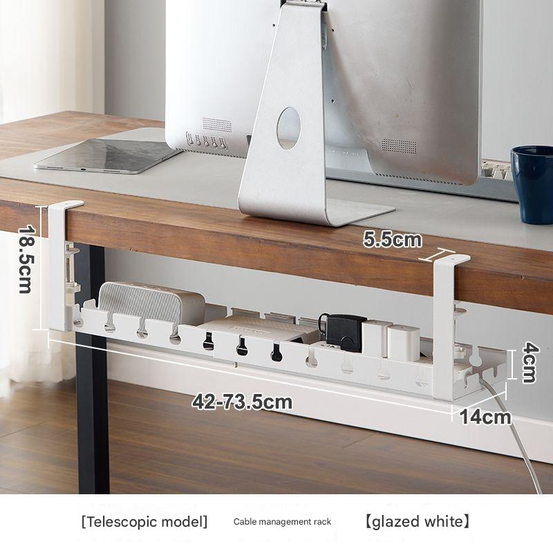 No Punching Under The Table, Cable Manager, Desktop Wiring Artifact, Power Cord Rack Slot, Line Finishing Box, Wire Socket Storage