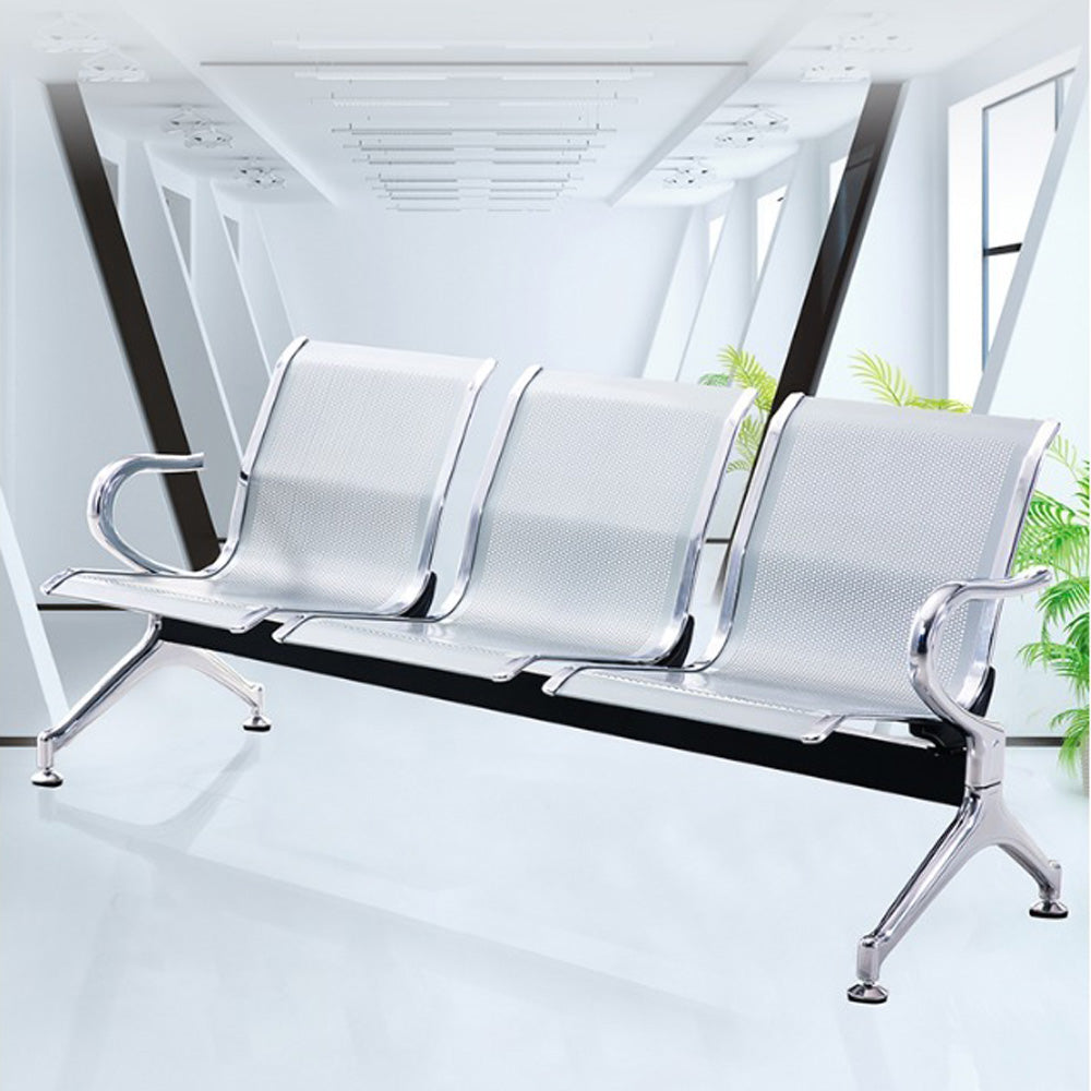 Homelements  Three-seater Row Chair/airport Chair/stainless Steel/hospital Waiting Chair/public Row Rest Chair