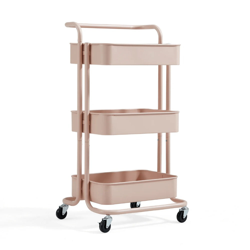 Linsay Strata 3-Tier Trolley, Pink